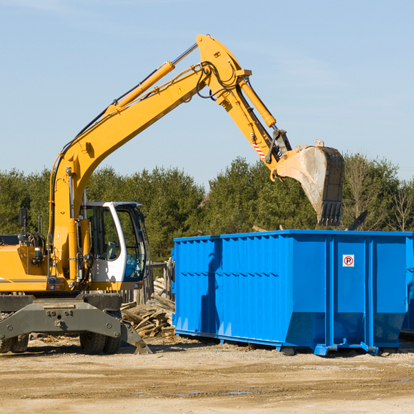 can i choose the location where the residential dumpster will be placed in Tollhouse